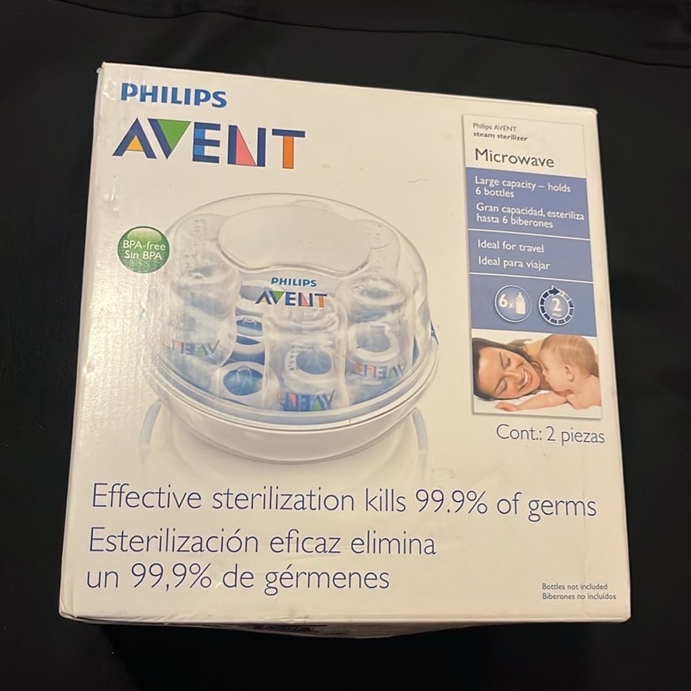 1 NEW Philips Avent Microwave steam sterilizer